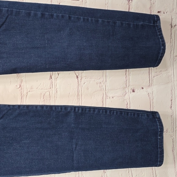 NYDJ Sheri Slim Jeans Style# MDNM2034 Lift Tuck Dark Denim Rinse Wash Size 8 - Picture 3 of 15